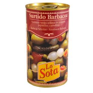 Aceituna Surtido Barbacoa L/370 ml.